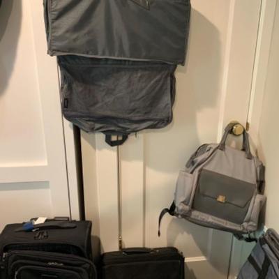 53. Assorted luggage and travel bags (Delsey, Brookstone, etc.)