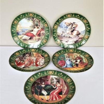 Lot #1  Set of 5 Darceau-Limoges Limited Edition Plates - the Life of Napoleon