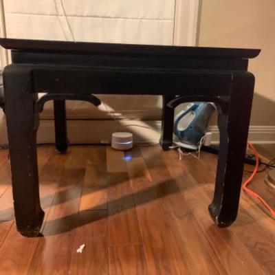 6. 3 Black Asian Wooden Tables