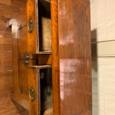 36. Asian Storage Cabinet and Ceramic Vase
