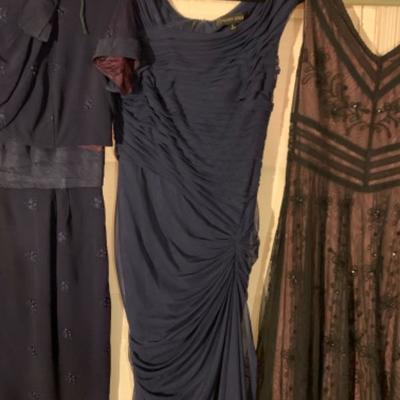 44. 5 Designer Evening Dresses, Womenâ€™s Size 6