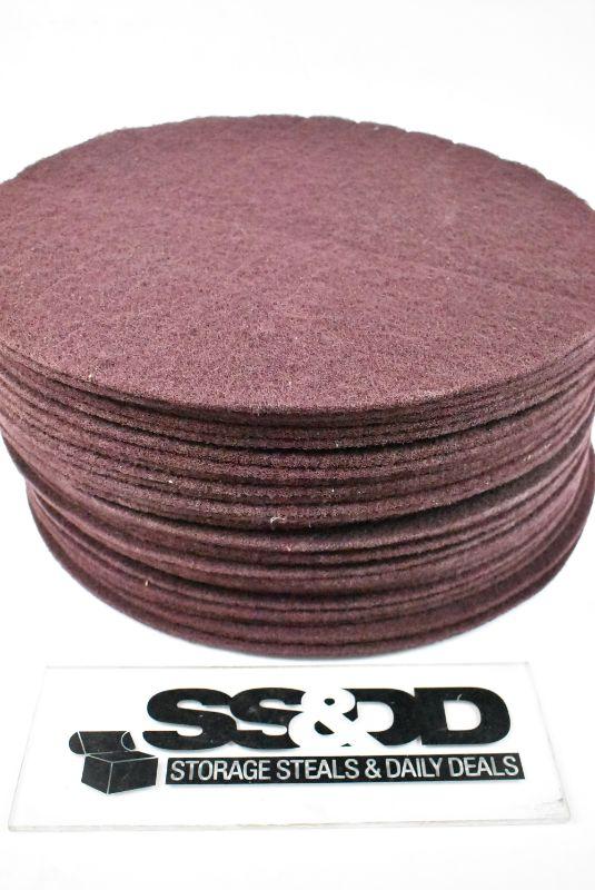 30 Floor Buffing Pads, Maroon, 20" x 1/4", No Packaging New