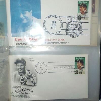 2-1989- First Issue Day Cover of Lou Gehrig