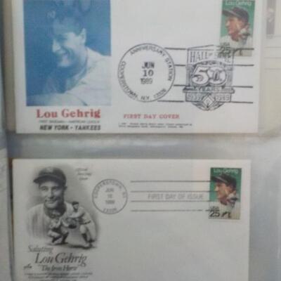 2-1989- First Issue Day Cover of Lou Gehrig