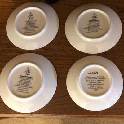4 Donald Zolan Collector Plates