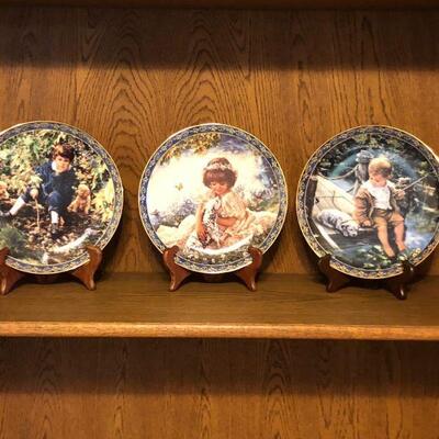 Three Collector's Plates by Sandra Kuck