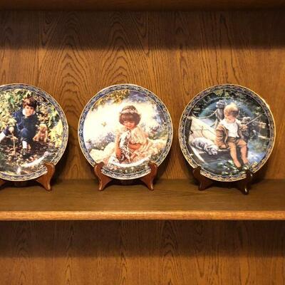 Three Collector's Plates by Sandra Kuck