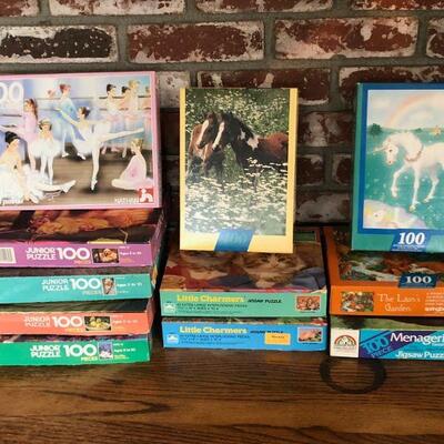 Lot of Children's Jigsaw Puzzles 