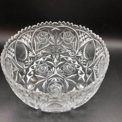 Footed Crystal Bowl