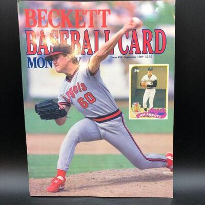 Beckett Baseball Card Monthly September 1989 Jim Abbott