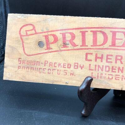 Pride Pick Cherries Vintage Wood Crate Label