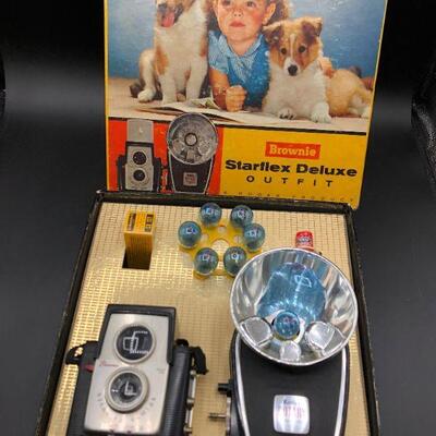 Kodak Brownie Starflex Deluxe Boxed Camera Set