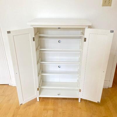 White Shoe Storage Cabinet