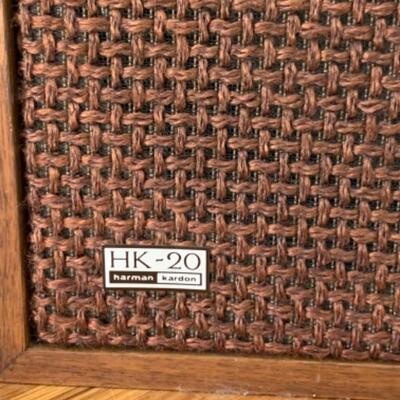 70.  Pair of Harmon Kardon speakers (11.5â€x8.5â€x12.5â€)