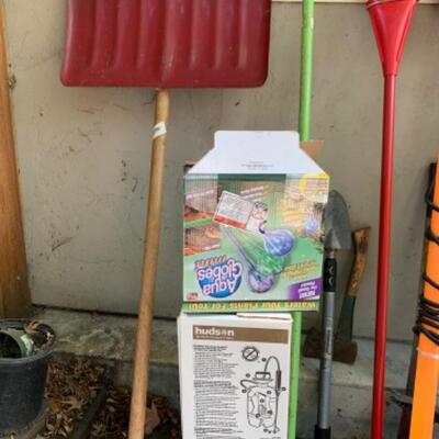 78.  Large selection of rakes, shears, pruner, trimmer, weeder, shovels, etc.
