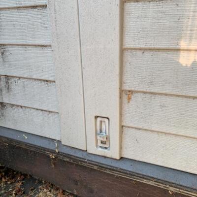 80.  Rubberrmaid storage shed