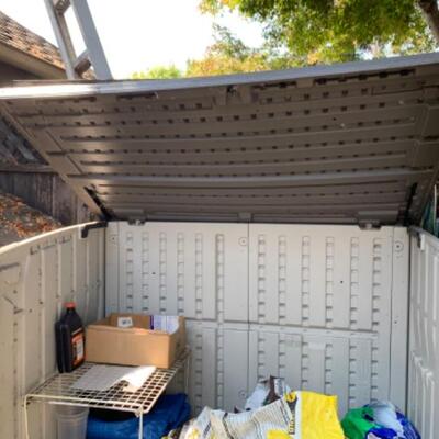 80.  Rubberrmaid storage shed