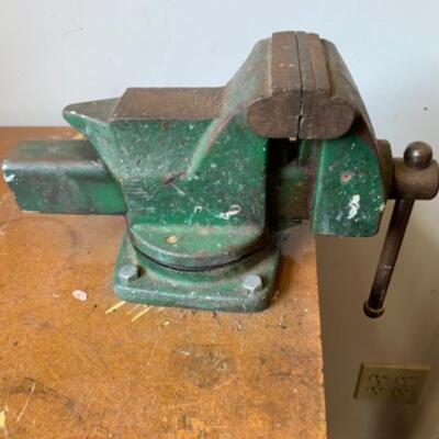 82.  Workbench with two vices