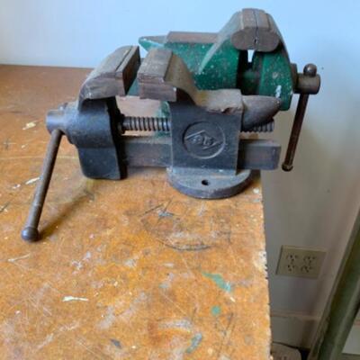 82.  Workbench with two vices