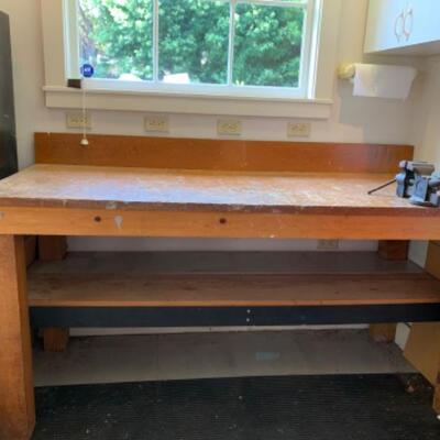 82.  Workbench with two vices