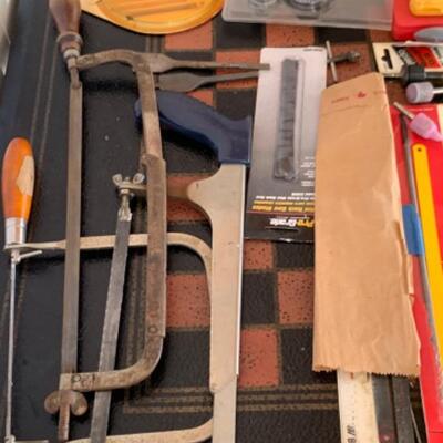85.  Drill bits, assortment of saws and saw blades