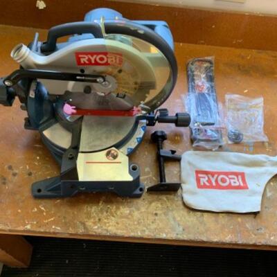 91.  Unused Ryobi chop saw