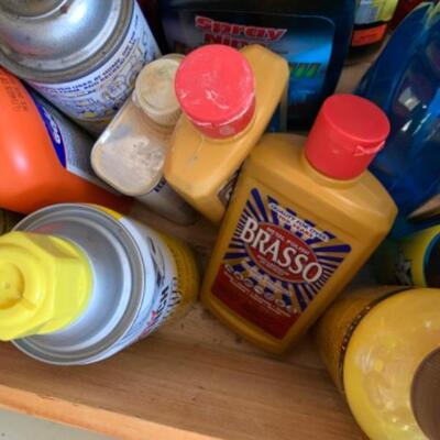 102. Large selection of cleaning supplies, etc,