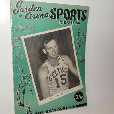 " 1951 Boston Celtic's Garden program".