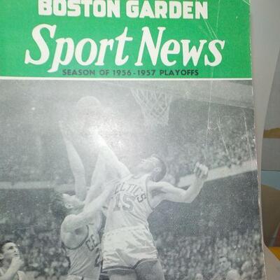 Sports News 1956-1957 Boston Celtics Playoffs program".
