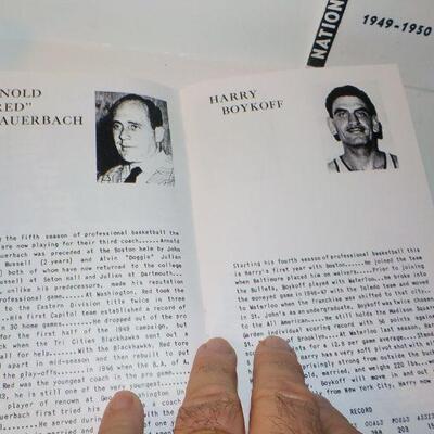 ' 1949 and 1950 Boston Celtics Official Press and Radio Guide.