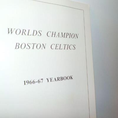World Champion Year Book  Boston Celtics 1966-67.