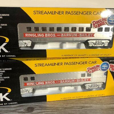 W6:  K-Line 6-21235/ 6-21236 Ringling Train Cars
