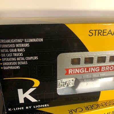 W6:  K-Line 6-21235/ 6-21236 Ringling Train Cars