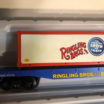 W7:  K-Line Trains 6-21469/21470 Flat Cars w/Container Lot