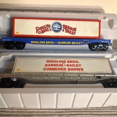 W7:  K-Line Trains 6-21469/21470 Flat Cars w/Container Lot
