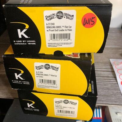W15: K-Line Freight Car Lot (Ringling Bros. 21471/21240/21239)