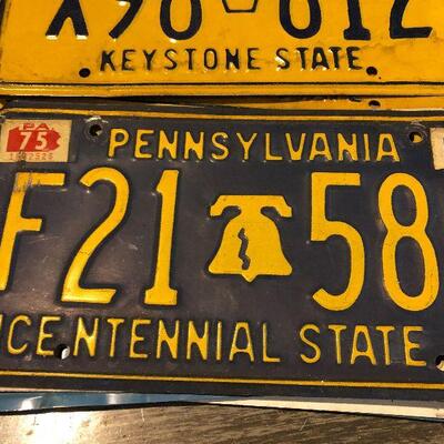 W23: Vintage License Plate Lot