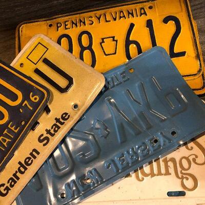 W23: Vintage License Plate Lot