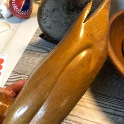 W48:  Woodcraftory Footed Dough-Bowl and More