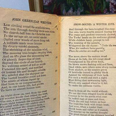 W54: Painting, Candle Jar, and Vintage Book