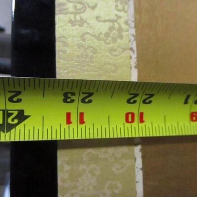 Lot 61 - Vintage Golden Hue Finish Bamboo Shoots and Leaves Quadruple Panel