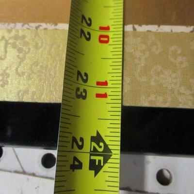 Lot 61 - Vintage Golden Hue Finish Bamboo Shoots and Leaves Quadruple Panel