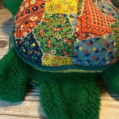 P108: Vintage Turtle Pillow Pet, Q-bert Game and Painting