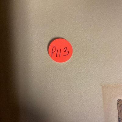 P113: Artist Signed 1965 Watercolor and Inks Artwork