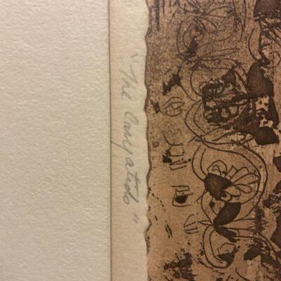 P113: Artist Signed 1965 Watercolor and Inks Artwork