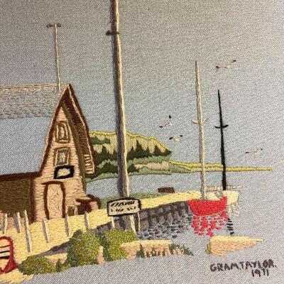 P114: 1971 Andersons Dock Embroidered Artwork