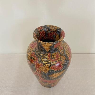 World Market Floral Decorative Vase/Urn