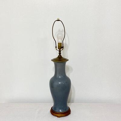  Ceramic Blue Lamp Base - No Shade