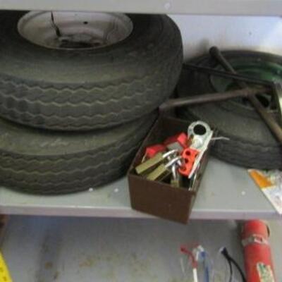 LOT 50  SMALL TRAILER TIRES & MORE