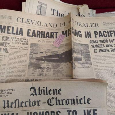 Vintage newspaper collection 